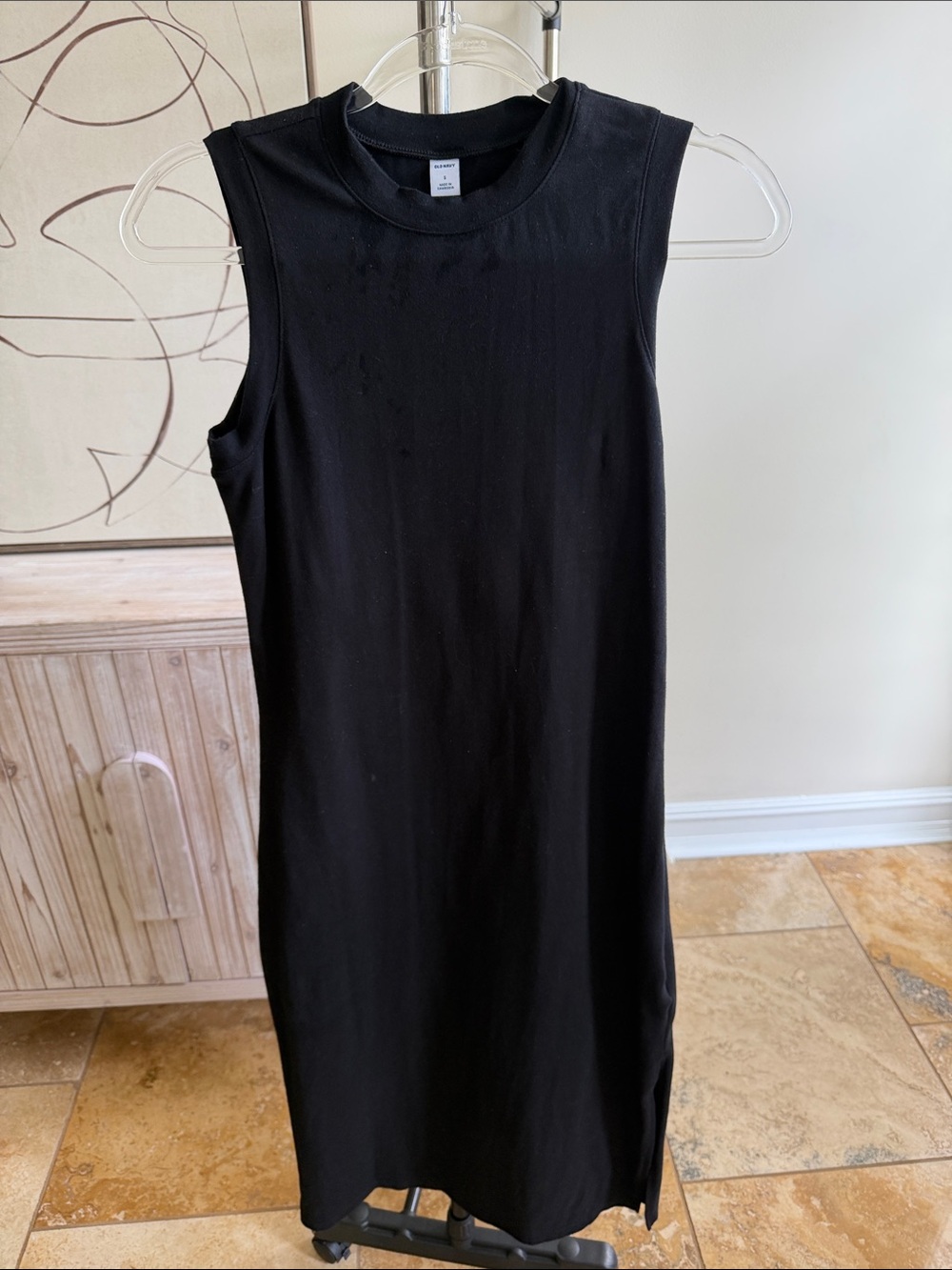 Old Navy Black Sleeveless Maxi Dress
